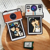 Cadre photo miniature Polaroid Wen Chuang Feng, autocollant magnétique en acrylique pour réfrigérateur, porte-cartes magnétique - Design décoratif rétro