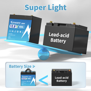 Eu Stock Kepworth <b>12V</b> 40Ah LiFePO4 Lithium <b>Battery</b> With 6000+ Deep Cycle Lithium Ion Phosphate <b>Battery</b> for Kids Scooters - Product Image 3