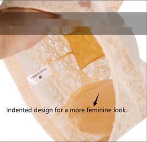 Nuevas bragas de encaje transpirables para hombre, con efecto de ocultación de camel toe y moldeadoras, ideales para crossdressers y personas transgénero. - Product Image 5