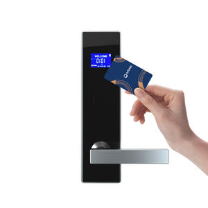 NFC Wifi Api App Ttlock Tuya Clavier Sans Clé LCD Numérique Hôtel Serrure Intelligente Hôtel Serrure De Porte - Product Image 1