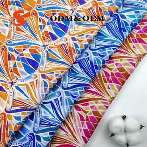Tissu en coton <span class=keywords><strong>imprimé</strong></span> biologique peigné popeline tissé uni pour vêtements, robes, jupes, chemises, confections - Product Image 2