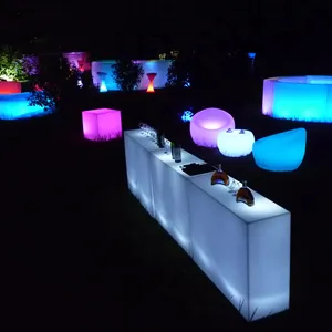 RGB bar furniture one-seat sofa dinning sofa chair LED furniture