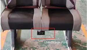 2021 Newly Developed Luxury Bus Passenger Seat With USB Charge Port And Back Food Table For Tourist Bus Or Marine Boat
