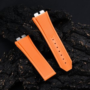 <span class=keywords><strong>Bracelet</strong></span> de <span class=keywords><strong>montre</strong></span> en <span class=keywords><strong>caoutchouc</strong></span> FKM 28mm compatible avec Hublo BigBang Unico Click Strap Boucle de plongée sportive pour hommes - Product Image 6