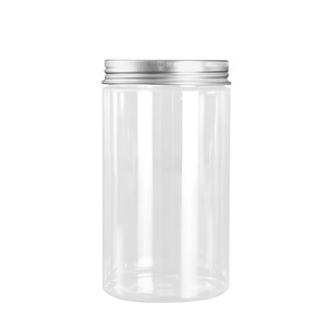 400Ml Trong Suốt Khô Thực Phẩm Trái Cây PET Nhựa Jar Với Nắp Nhôm Hoặc Nắp Nhựa - Product Image 5