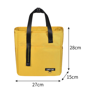 Sac isotherme réutilisable en polyester pour épicerie et pique-nique Sacs à lunch imperméables et écologiques avec logo personnalisé - Product Image 6