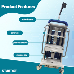 Carrito de Ultrasonido Médico Personalizable, Carro Portátil para Hospital, Mueble de Hospital con Computadora, <span class=keywords><strong>NBRIDGE</strong></span> NBR-NT-04, 300 lb - Product Image 3