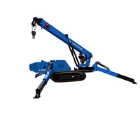 Mini-grue araignée robotisée à prix réduit, capacité de charge de 1,2 à 12 tonnes, hauteur de levage de 5 à 30 m, commande à distance, moteur hydraulique
