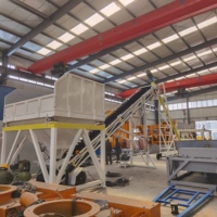 Centrale à béton mobile compacte sur camion, 30 m3/h, prête à l'emploi, avec silo à ciment horizontal, prix usine
