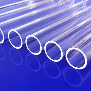 Tube en verre de quartz transparent résistant à la chaleur, tube en verre de silice fondue transparent, tube en quartz, 30 mm, directement de l'usine - Product Image 1