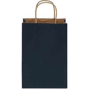 <b>Gift</b> Bags with Handles Colored Kraft Paper Shopping Totes for Wedding Event Guests <b>Small</b> Business Retail Recyclable Paper Bag - Product Image 4