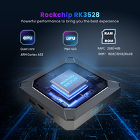 X98K Android 13 TV Box Rockchip RK3528 4GB RAM WiFi6 BT5.0 Streaming 4K Smart OTT Dengan Gigabit Ethernet