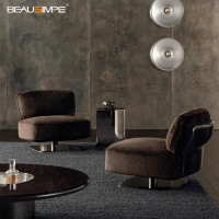 Canapé modulaire inclinable SAKI de style italien minimaliste et luxueux, avec rembourrage en éponge, pour salon ou villa