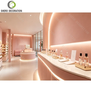 Aménagement intérieur de boutiques de parfums, vitrine de présentation de parfums en verre sur mesure de luxe, mobilier de présentation de parfums pour vitrine de magasin - Product Image 5