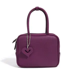 Fabbrica OEM di alta qualità moda donna Designer imbracatura Mini scatola borsa da donna Top con manico in vera pelle borse