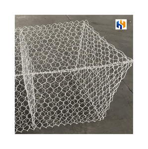 Boîte de gabion 2x1x1m en treillis métallique hexagonal galvanisé, gabion en pierre, boîte de gabion / panier de gabion - Product Image 4