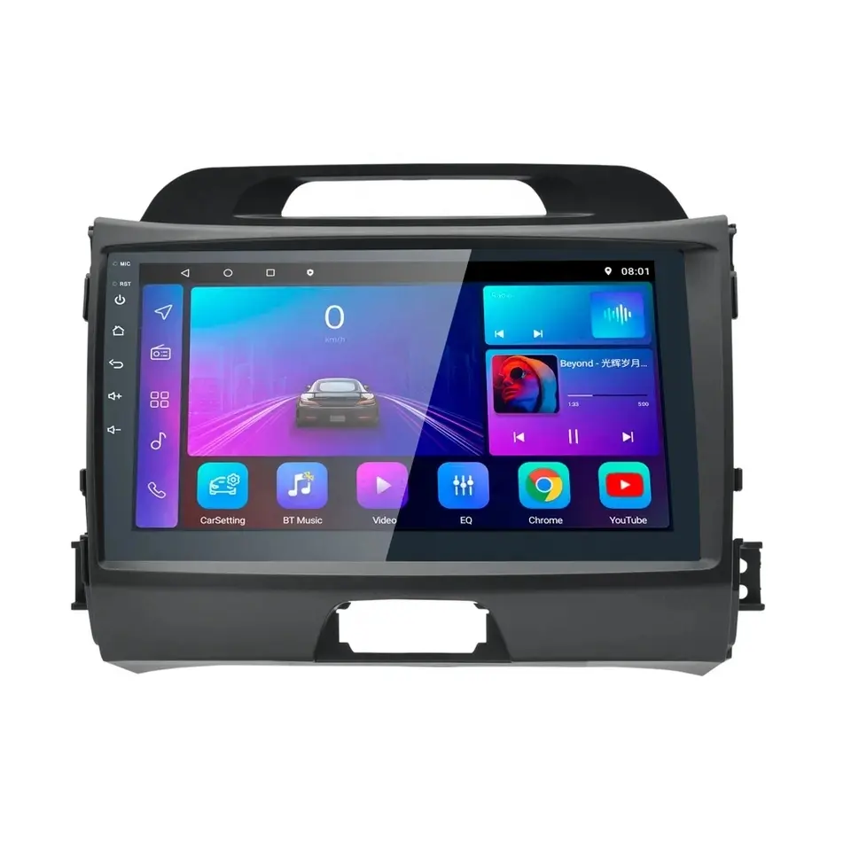 Kirinavi WC-KS8044 Android 9.0 8 "カーナビゲーションDVDタッチスクリーンカーMp3Mp4プレーヤーfor Kia Sportage 2010 2011 2012 2013 2014