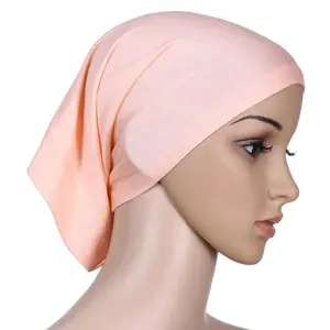 RTS סיטונאי נמתח כותנה ג 'רזי Underscarf חיג' אב כובע לנשים מוסלמיות Underscarf חיג 'אב כובע פנימי