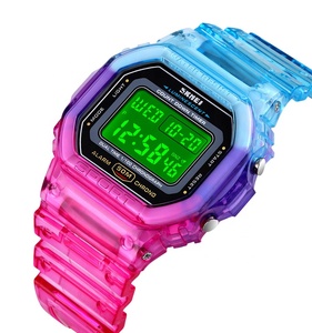 Skmei 1622 <span class=keywords><strong>Colorful</strong></span> Lights Sport Kids Cheap Digital <span class=keywords><strong>Watch</strong></span> Transparent StrapためGirls Boys - Product Image 4