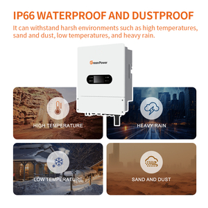 <span class=keywords><strong>GreenPower</strong></span> IP66 3KW 3,6 KW 4,4 KW 5KW 5,5 Kw 6kw 7,6 kw 7,7 kw 8kw onduleur solaire hybride à onde sinusoïdale pure avec contrôleur MPPT - Product Image 3