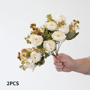 Neue Blumen Großhandel Lila Pfingstrose Künstliche Blume für Heim- und Hochzeitsdekoration - Product Image 2