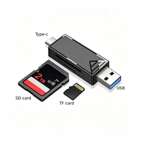 Lector de Tarjetas USB2.0 para Teléfono Móvil, TF/SD, Alta Velocidad, Multifunción, Tipo-C, Un Solo Puerto, OTG, Material ABS, Venta al Por Mayor