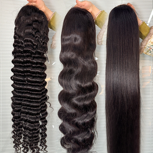 Parrucche Lisce Frontali in Pizzo Trasparente HD 13x4 con <span class=keywords><strong>Capelli</strong></span> Veri Remy Brasiliani Pre-Pizzicati, all'Ingrosso dalla Fabbrica, con <span class=keywords><strong>Capelli</strong></span> Grezzi Vietnamiti - Product Image 4