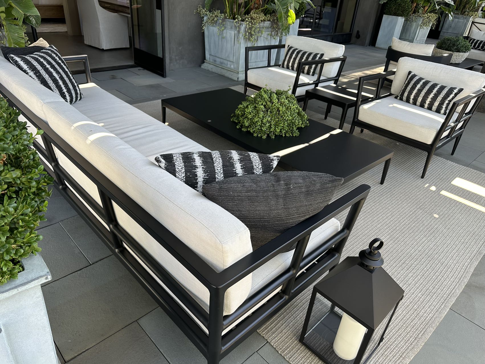 New arrival aluminum casting outdoor sofa set high-quality patio sofa set outdoor garden sofa