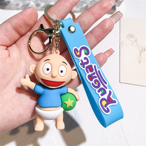 Llavero de Goma de Novedad Anillos de Llaves 3D de Dibujos Animados Anime Juguete de Muñeca para Niños Colgante para Bolso Llavero de <span class=keywords><strong>Rugrats</strong></span> - Product Image 4
