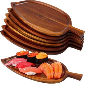 Bandeja con Forma <span class=keywords><strong>de</strong></span> <span class=keywords><strong>Konoha</strong></span>, Venta al por Mayor Transfronteriza, Bandeja <span class=keywords><strong>de</strong></span> Madera Creativa y Novedosa para Aperitivos - Product Image 4