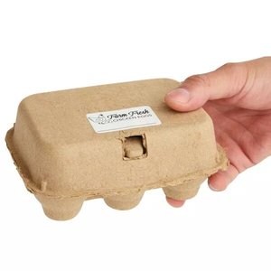 Phân Hủy Sinh Học Trứng Thùng Carton <span class=keywords><strong>6</strong></span> Gói Tùy Chỉnh Trứng Lưu Trữ Bao Bì Khay Giấy Bột Giấy Khay Trứng - Product Image 5