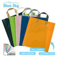 Sacs de courses en plastique personnalisés avec poignée, sacs en plastique imprimés avec logo pour les magasins de lunettes, téléphones portables, vêtements, cadeaux, cosmétiques, articles de toilette
