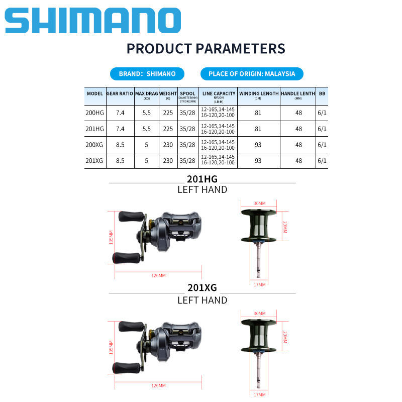 shimano curado 200 hg specs a strong aluminum Hagane Body offers great rigidity for its internal components Shimano Curado 200 M Series