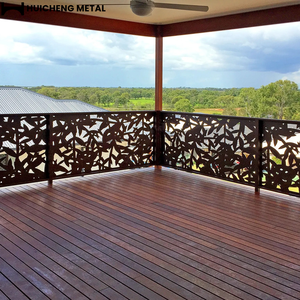 Custom Pattern Aluminum Laser Cut <strong>Fence</strong> Decorative <strong>Metal</strong> Privacy Screen <strong>Panels</strong> Modern <strong>Garden</strong> <strong>Fence</strong> for Backyard Patio Area - Product Image 2
