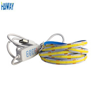 Bande lumineuse LED COB flexible USB DC5V 1M 5M avec contrôle de gradation pour rétroéclairage TV, salle de jeu, éclairage d'armoire