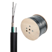 Câble à fibres optiques aérien en forme de 8 GYTC8Y GYTC8S, renforcé par fil d'acier, G652D, 4, 8, 12, 24, 48, 96 cœurs, câble extérieur FTTH
