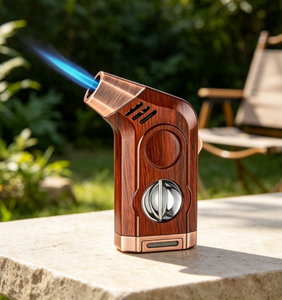 Custom <b>Cigar</b> Torch <b>Lighter</b> with Cutter Refillable Portable <b>Cigar</b> <b>Lighter</b> for <b>Cigar</b> Accessories - Product Image 1