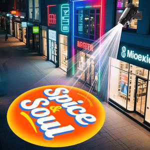 Logo personalizzato Gobo proiettore esterno impermeabile 40W-200W LED Display pubblicitario luci Stop freccia luce di avvertimento stand segno del negozio - Product Image 1