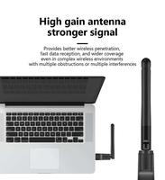 Tarjeta de Red Inalámbrica USB Externa RE-1508, Receptor de Señal WiFi de 150 Mbps, Adaptador DVB-T2, Decodificador IPTV