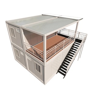 Casa Contenedor Plegable Prefabricada de Acero con Panel Sándwich Aislado y Móvil - Product Image 1