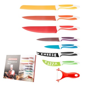 Colorful 8-Piece Kitchen <b>Knife</b> <b>Set</b> Nonstick Coating Chef <b>Knives</b> <b>Set</b> Stainless Steel <b>Sharp</b> Kitchen <b>Knife</b> - Product Image 1