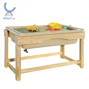 XIHA Kindergarten-Spielplatzzubehör Hersteller Outdoor Sand-Wasser-Tisch Kombination Kinder-Vorschulenmöbel