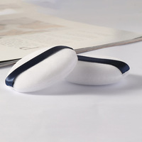 Velours japonais de haute qualité super doux floqué poudre sèche miel poudre bouffée outils de maquillage en poudre libre