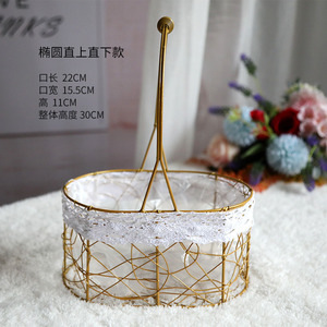 Wholesale Hand-woven Flower <b>Basket</b> Household Goods Fresh Natural Garden Rattan <b>Storage</b> Decoration - Product Image 5