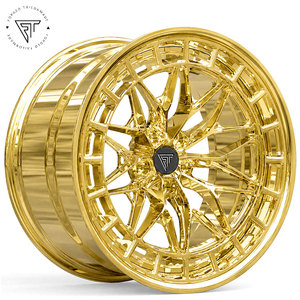 Nouvelles jantes sport légères en alliage d'aluminium 6061-T6, 17-24 pouces, 5x112, 5x114.3, 5x120, forgées sur mesure, finition chromée, 25 mm, 20 mm - Product Image 1