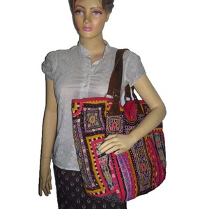 Sac AFGANI Banjara en cuir avec poignée - Product Image 5