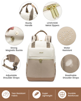 Sac à dos imperméable et mignon pour ordinateur portable, idéal pour les voyages et le travail, avec port USB, sac à dos décontracté pour infirmières, enseignantes et femmes