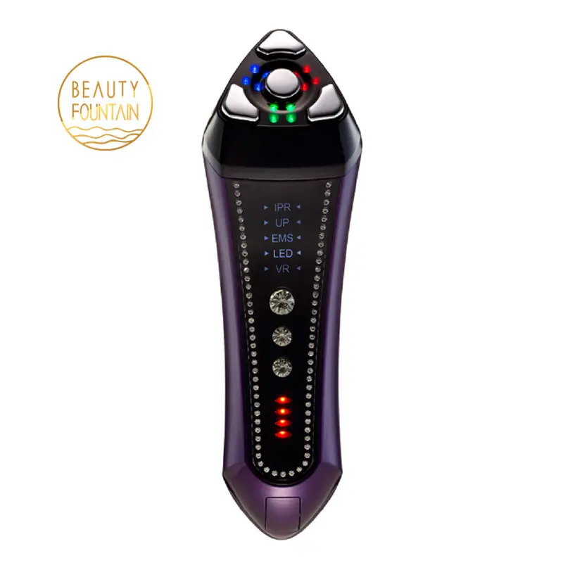 Chống nhăn loại bỏ tuổi bất chấp mặt massager Da Thắt chặt thiết bị LED đỏ ánh sáng màu xanh nhiệt EMS mặt làm săn chắc nâng lên