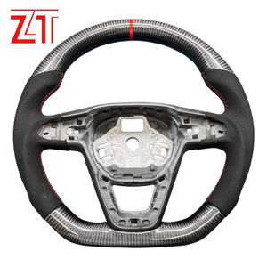 Pour volant en fibre de carbone <span class=keywords><strong>SEAT</strong></span>, modèle sport en daim - Product Image 1