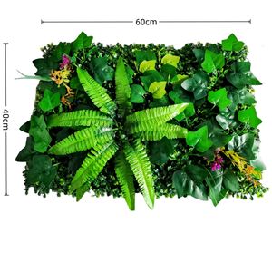 Mur végétal artificiel, panneau de verdure 30cm-100cm, décoration de pelouse en plastique pour la maison, les mariages et les entreprises - Product Image 3
